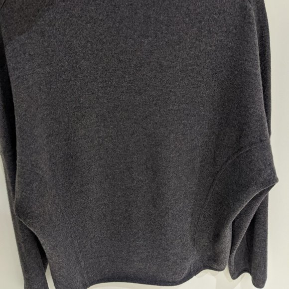 Vince Lace Up Grey Sweater Merino and Cashmere - Picture 2 of 12
